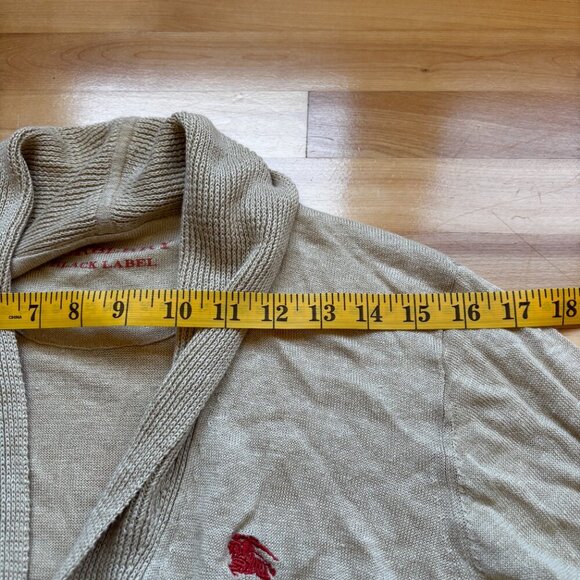 Burberry Black Label Men’s Beige Knit Cardigan - Size M - Picture 2 of 12